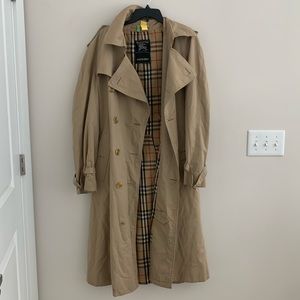 Vintage Burberry Classic Tan Trench Coat